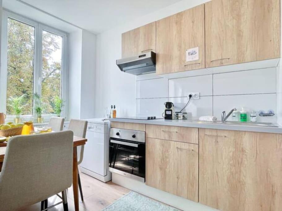 1 Appartement 3P Ideal Famille Travail Renove Lumineux Parking Gratuit Mulhouse Eksteriør billede